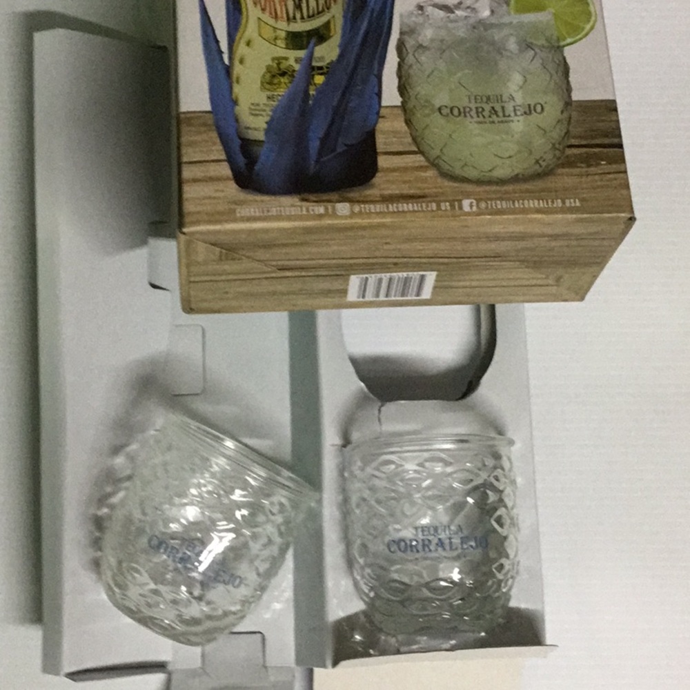 New 2 Tequila Corralejo  Glasses
